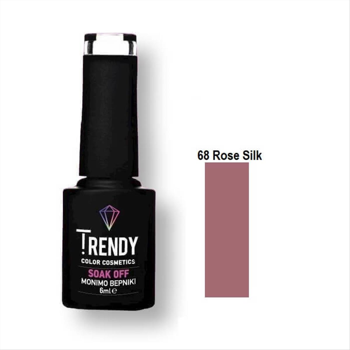 Trendy Soak Off No68 Rose Silk 6ml