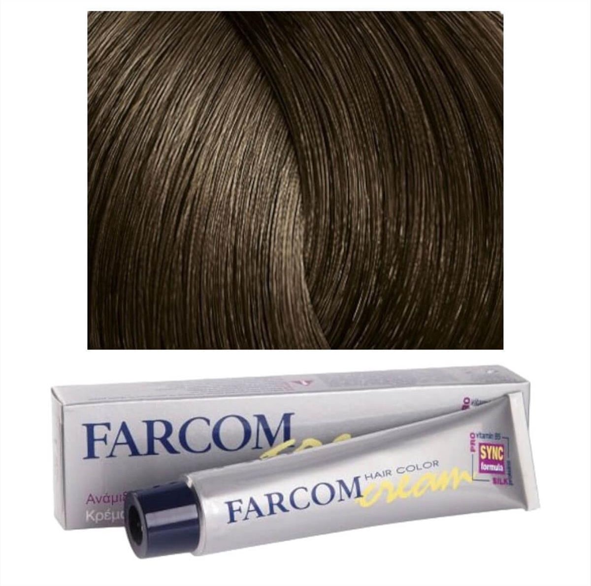 Βαφή μαλλιών 6 ξανθό σκούρο 60ml Farcom