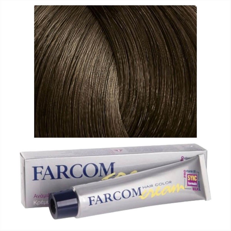 Βαφή μαλλιών 6 ξανθό σκούρο 60ml Farcom