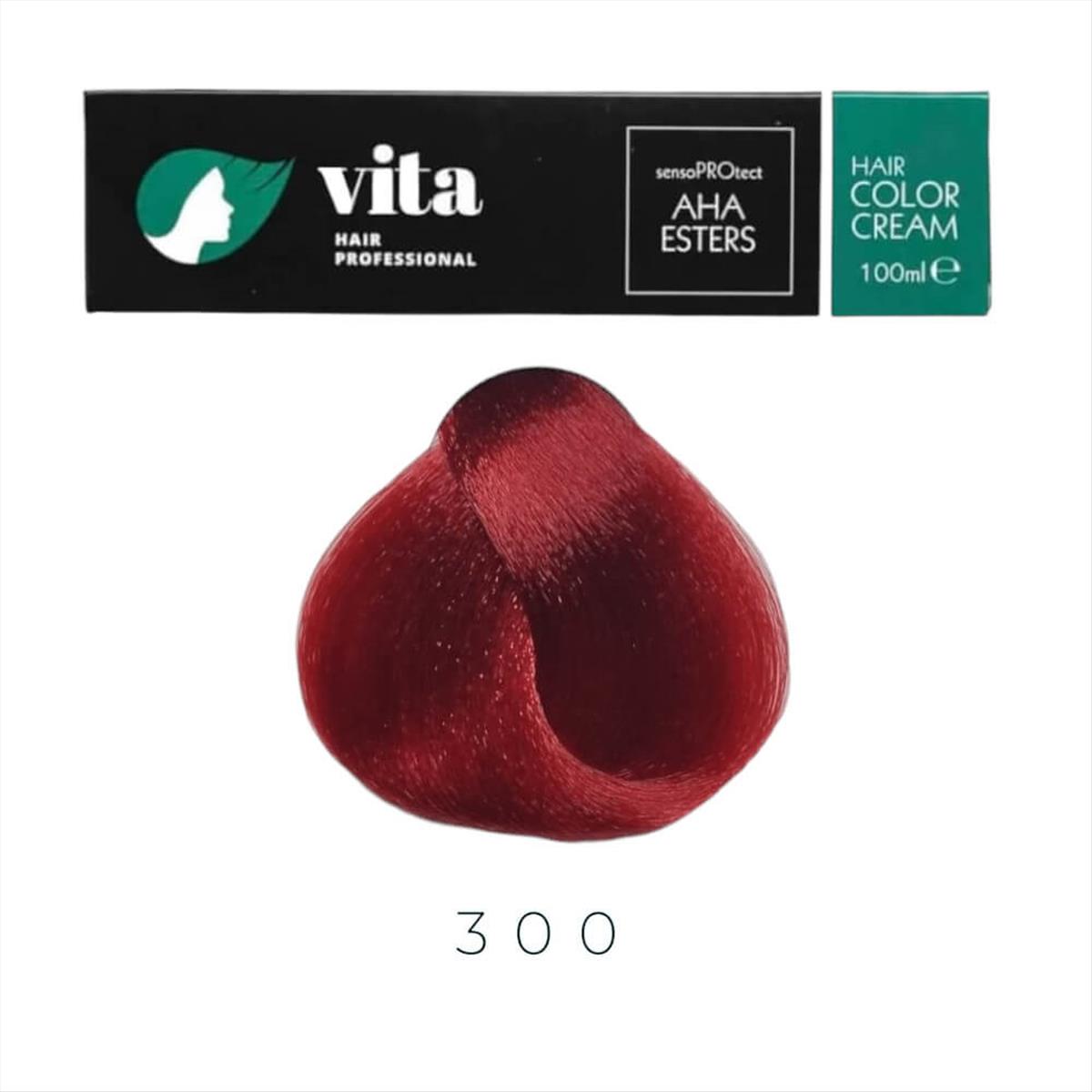 Βαφή Μαλλιών Vita Βάση Κόκκινη No 300 - 100ml