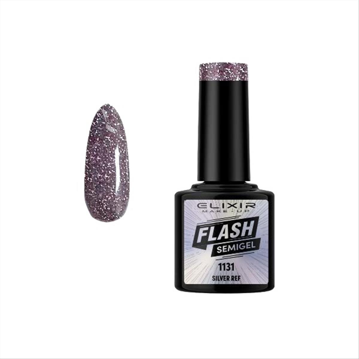 Elixir Semi Gel Flash 1131 Silver Ref 8ml