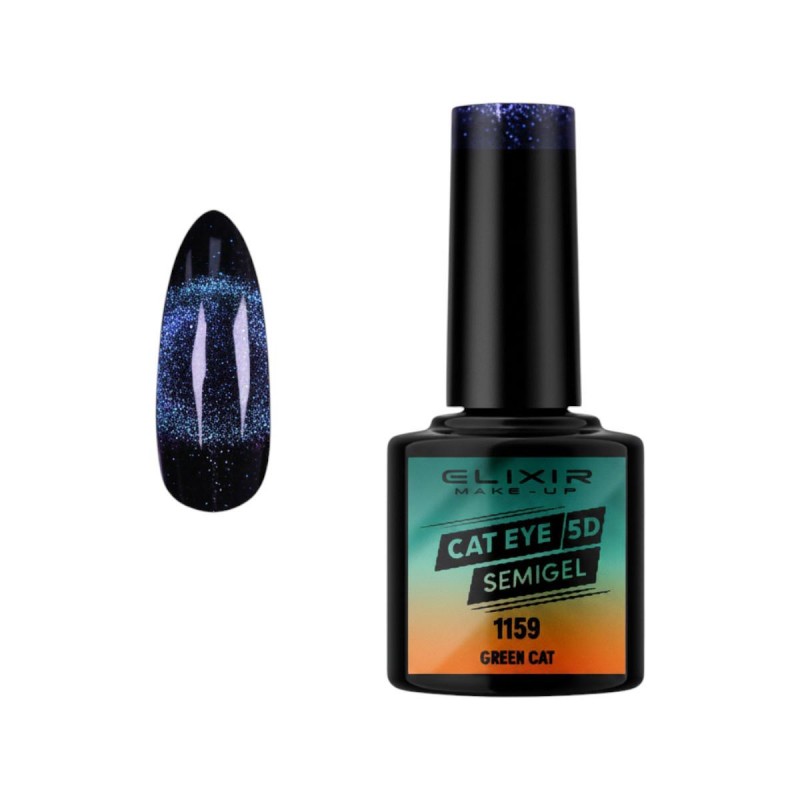 Ημιμόνιμο βερνίκι semigel cat eye 5D 8ml Elixir