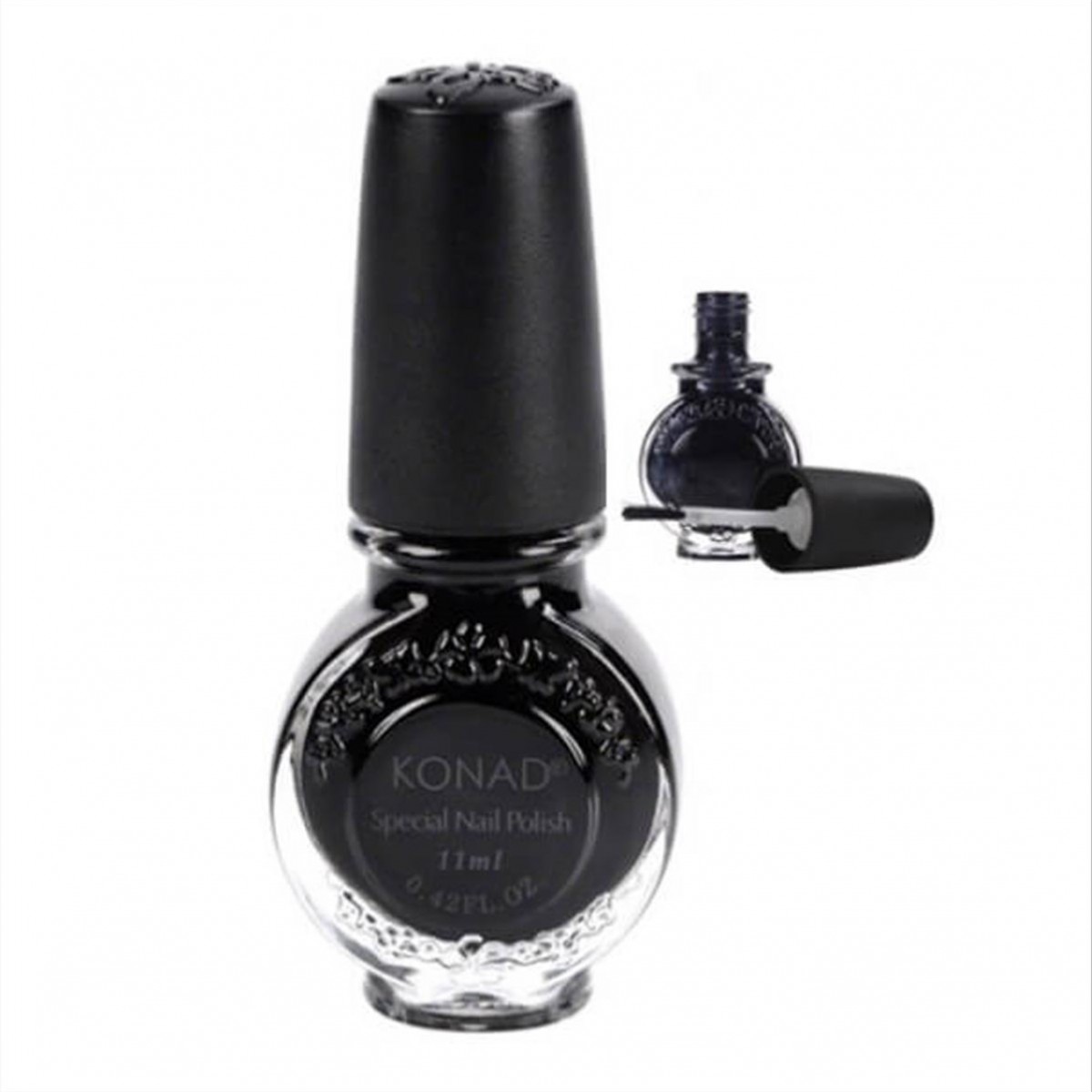 Konad Nail Art Stamping Polish Black 11ml