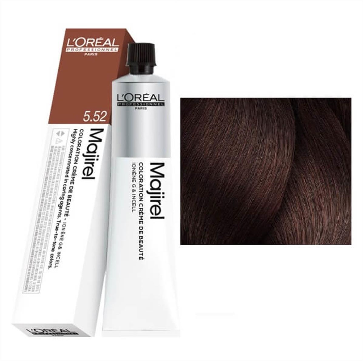 Βαφή L'Oreal Majirel 5.52 Καστανό Ανοιχτό Ακαζού Ιριζέ 50ml