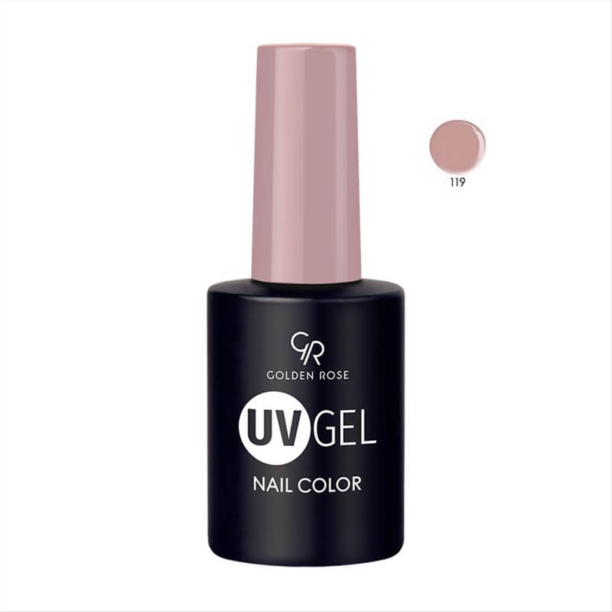 Semi-permanent Varnish UV GEL Nail Color Golden Rose 119 -10.2ml