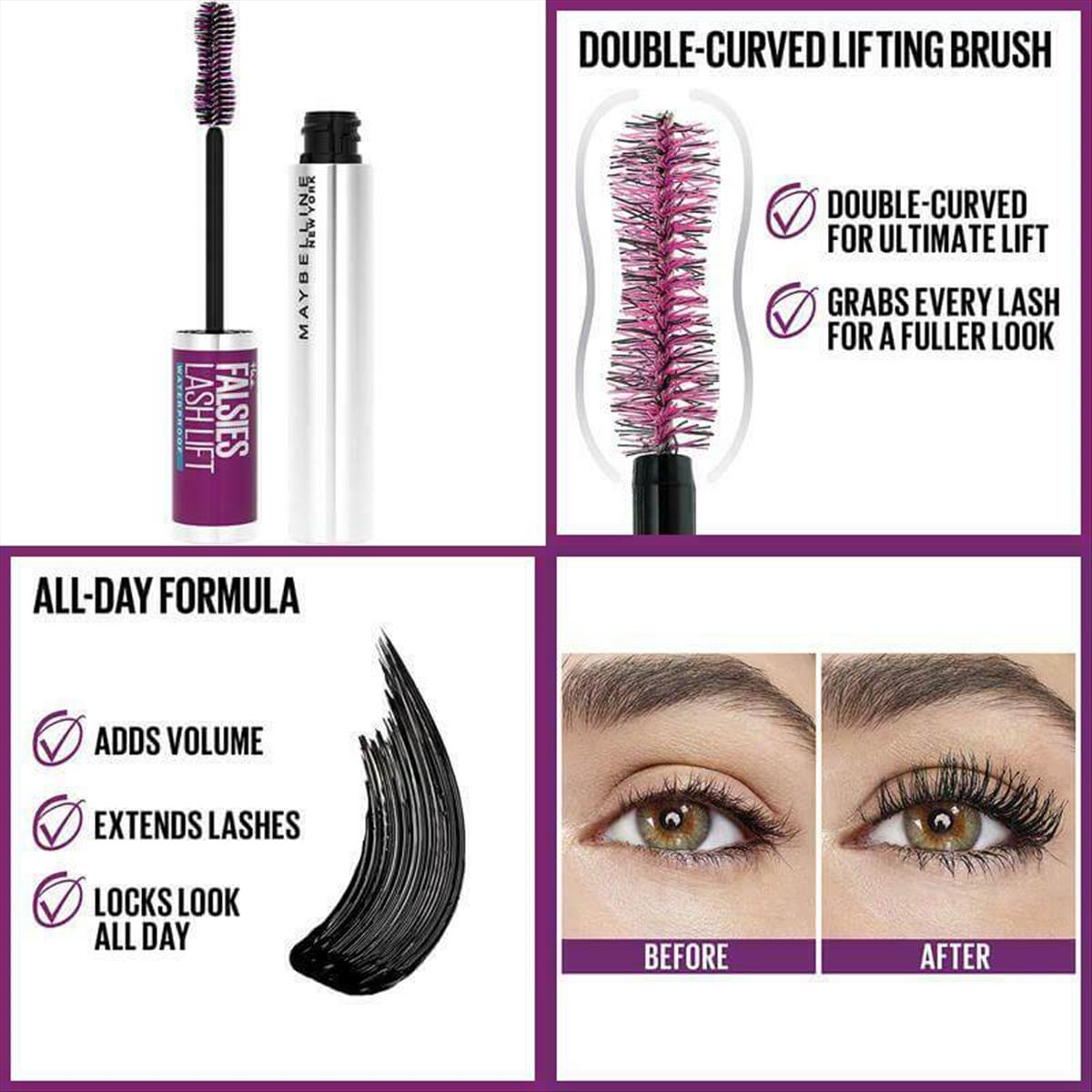 Μάσκαρα Maybelline Falsies Lash Lift 01 Black