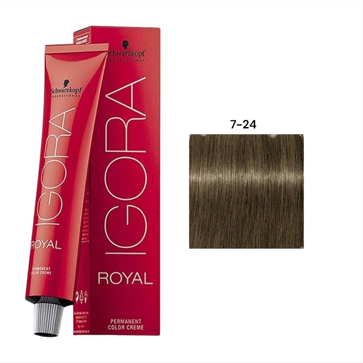 Βαφή Schwarzkopf Igora Royal Muted Desert 7-24 Ξανθό Μεσαίο Φυμέ Μπεζ 60ml