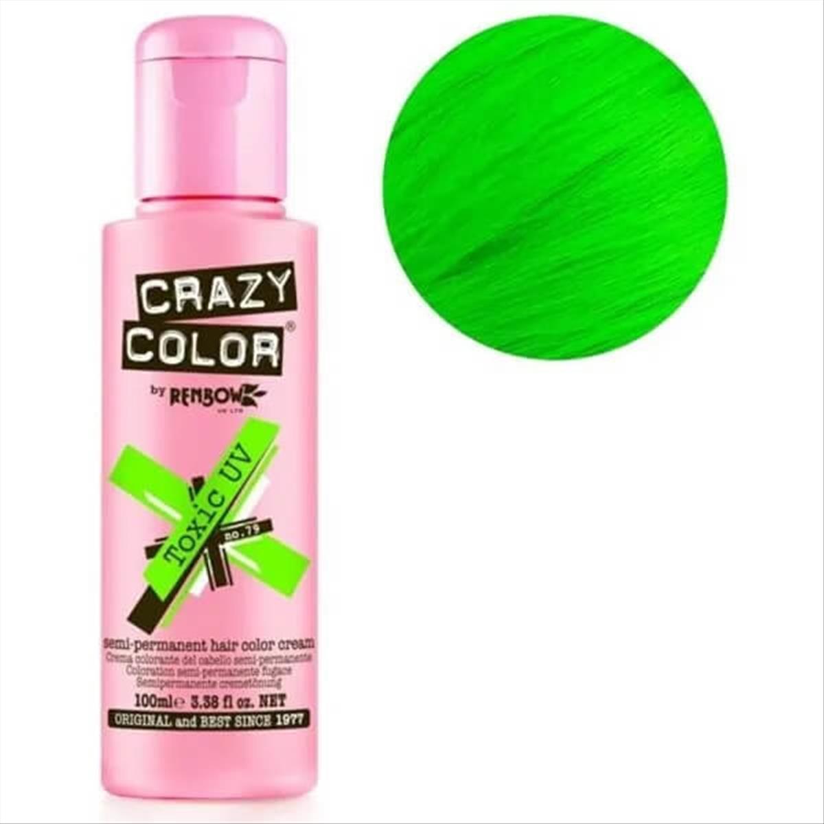 Semi-permanent Crazy Color 79 Toxic Uv 100ml