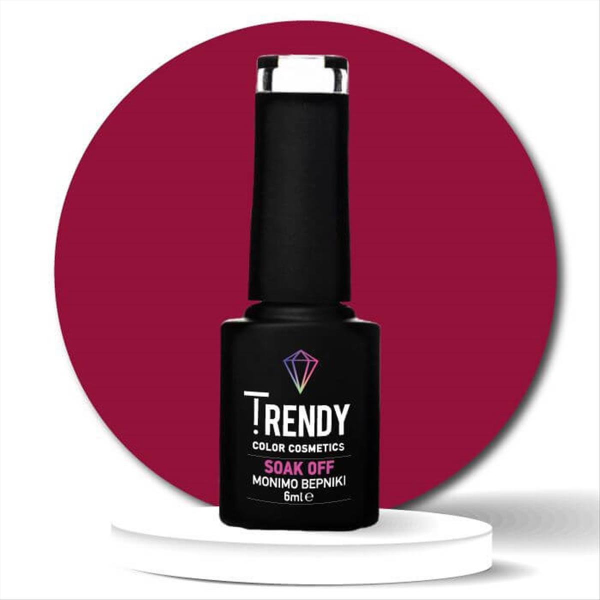 Ημιμόνιμο Βερνίκι Trendy Soak Off No03 Bloody Pop 6ml