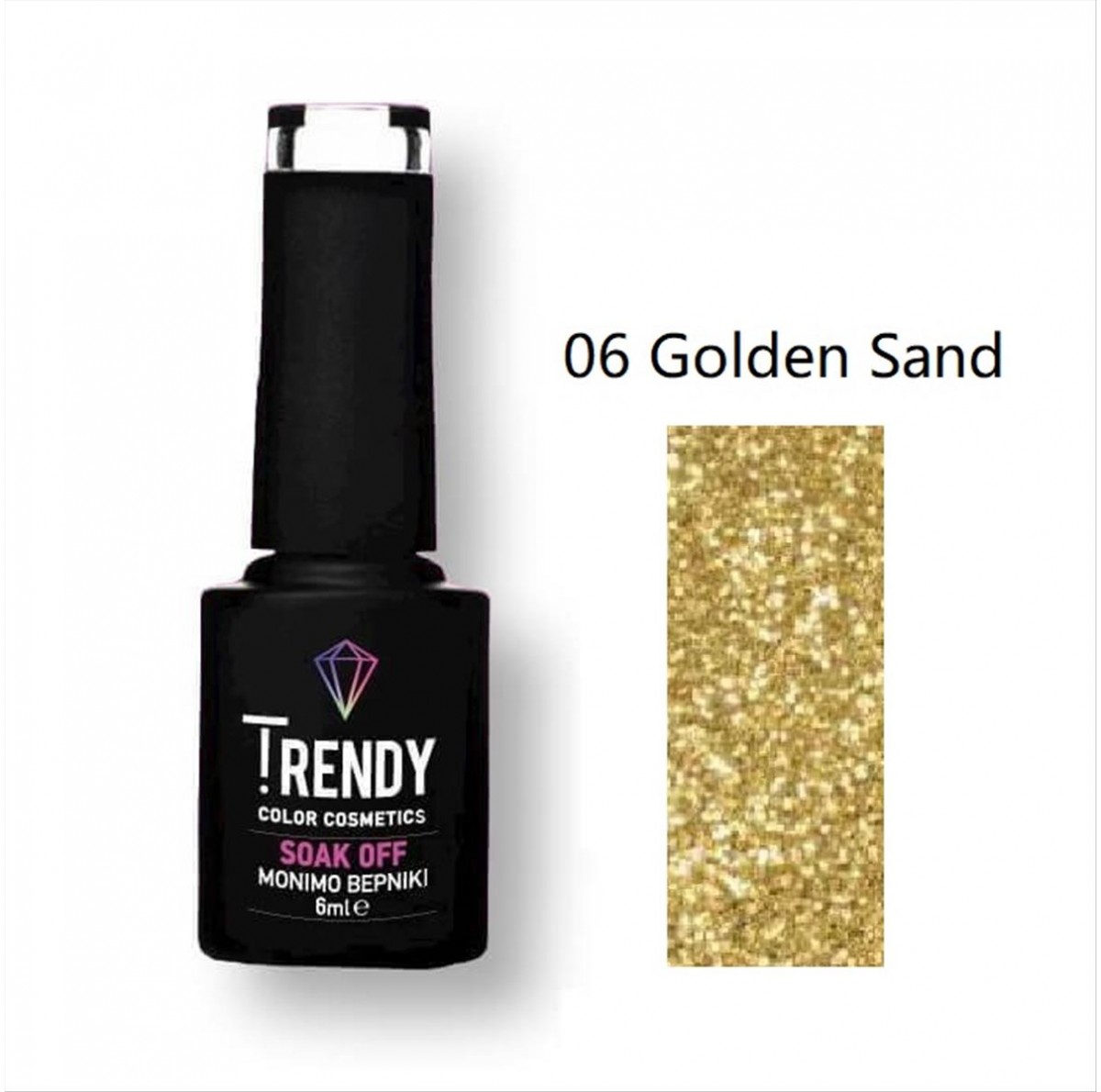 Trendy Soak Off No06 Golden Sand 6ml
