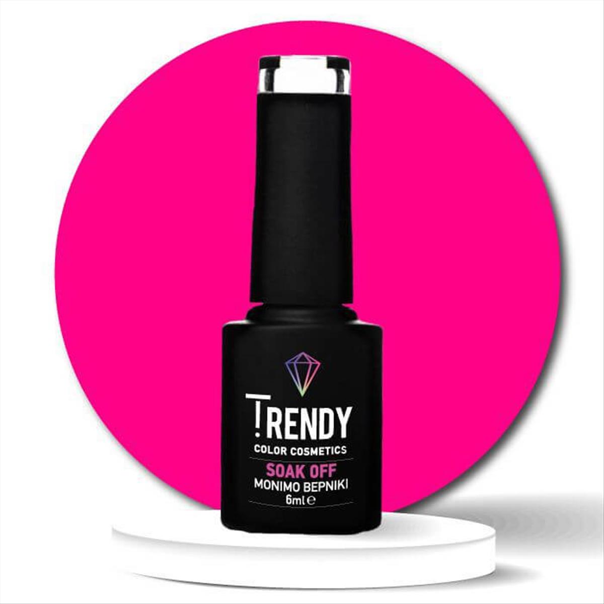 Ημιμόνιμο Βερνίκι Trendy Soak Off No36 Neon Fuchsia 6ml