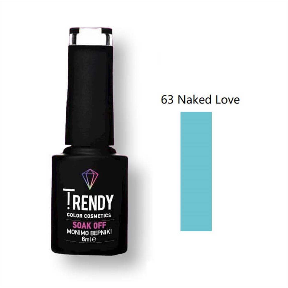 Trendy Soak Off No63 Naked Love 6ml