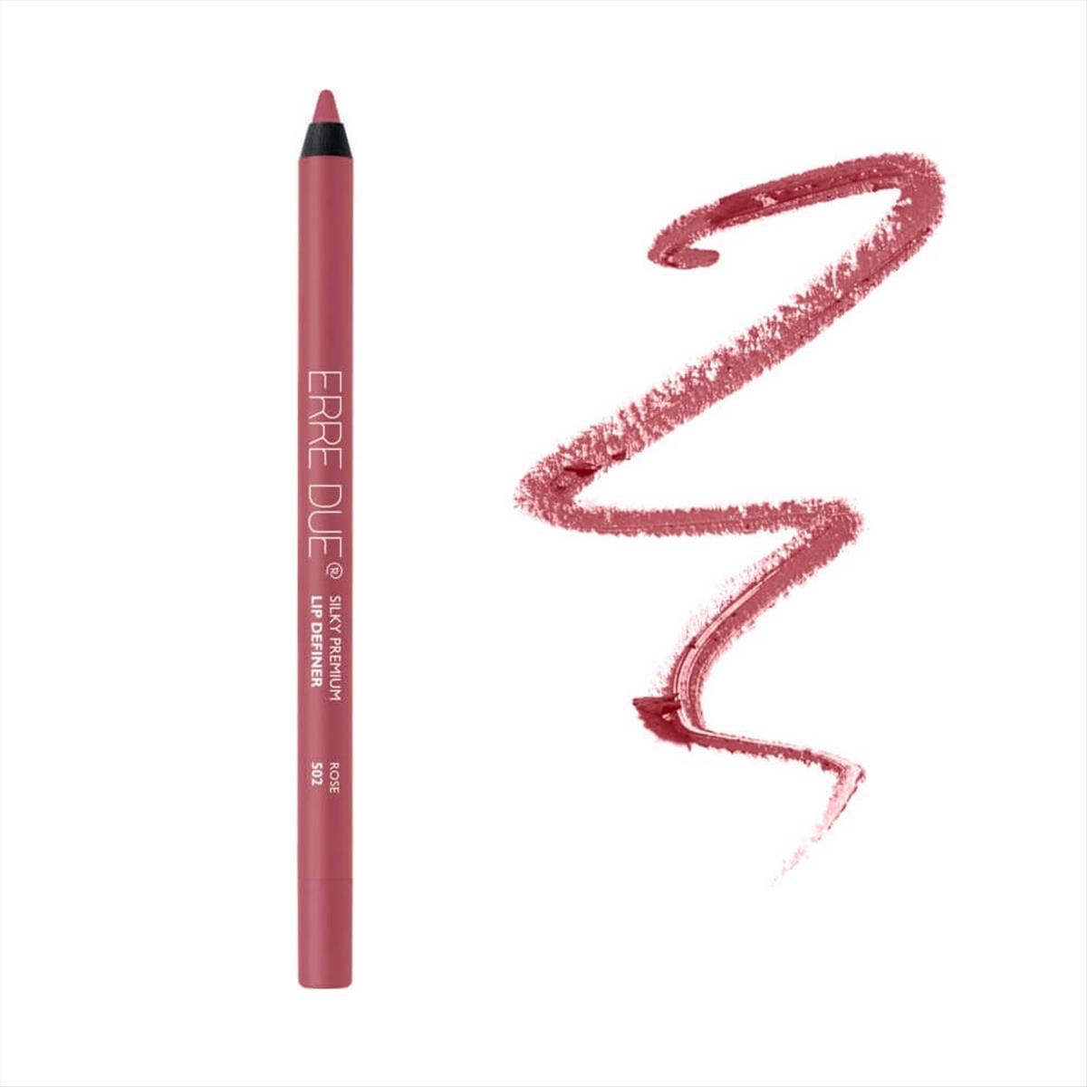 Erre Due Lip Pencil Silky Premium Definer 502 Rose 1.2g