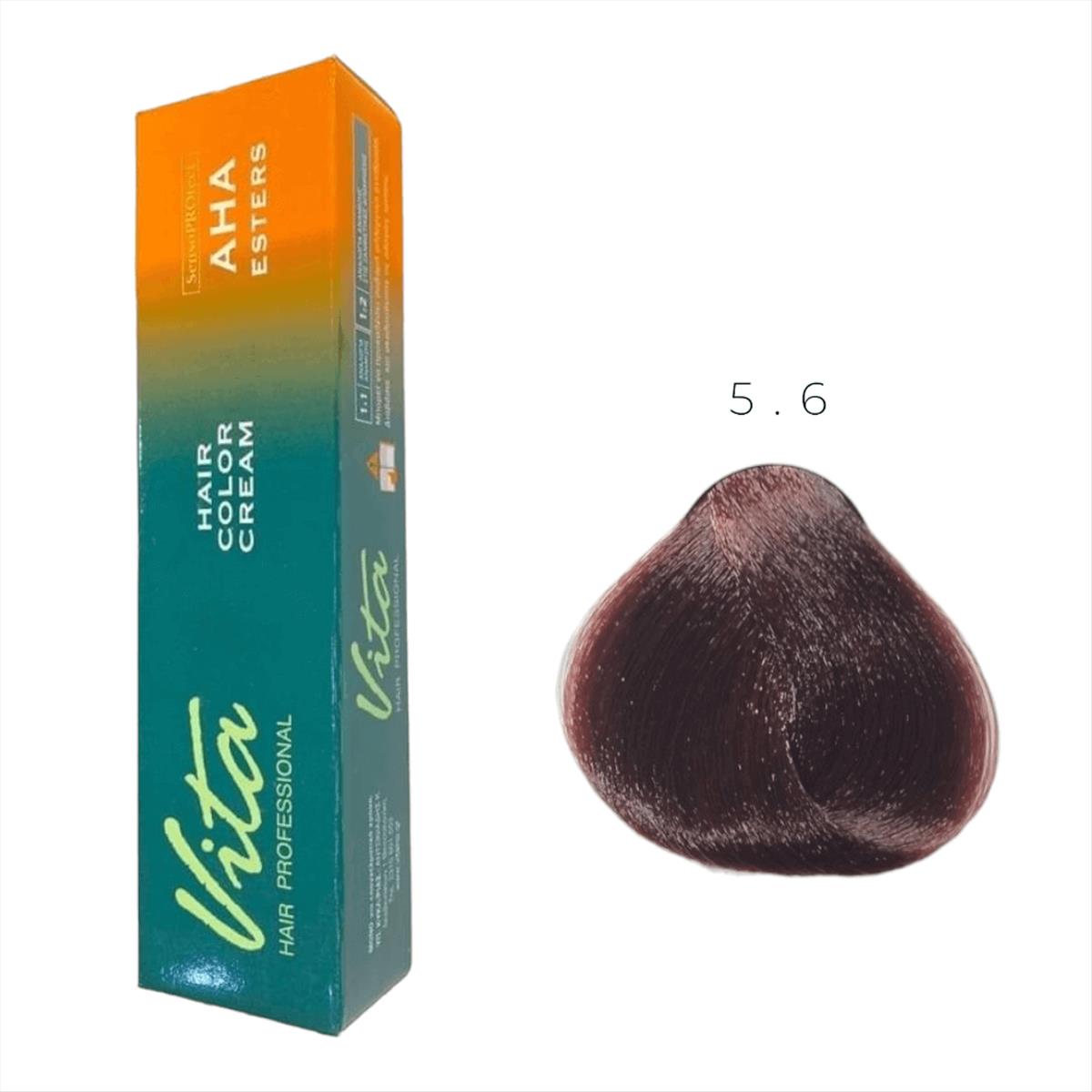 Βαφή Vita Hair Color 60 ml No 5.6