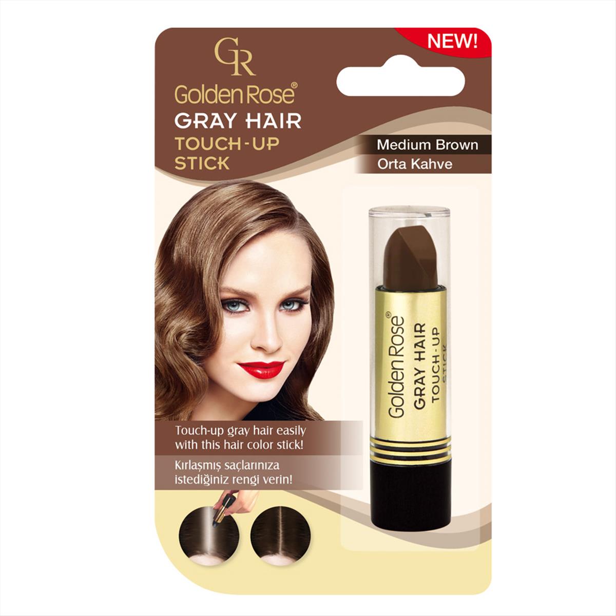 Golden Rose Hair Lipstick Touch-Up Stick 03 Medium Brown