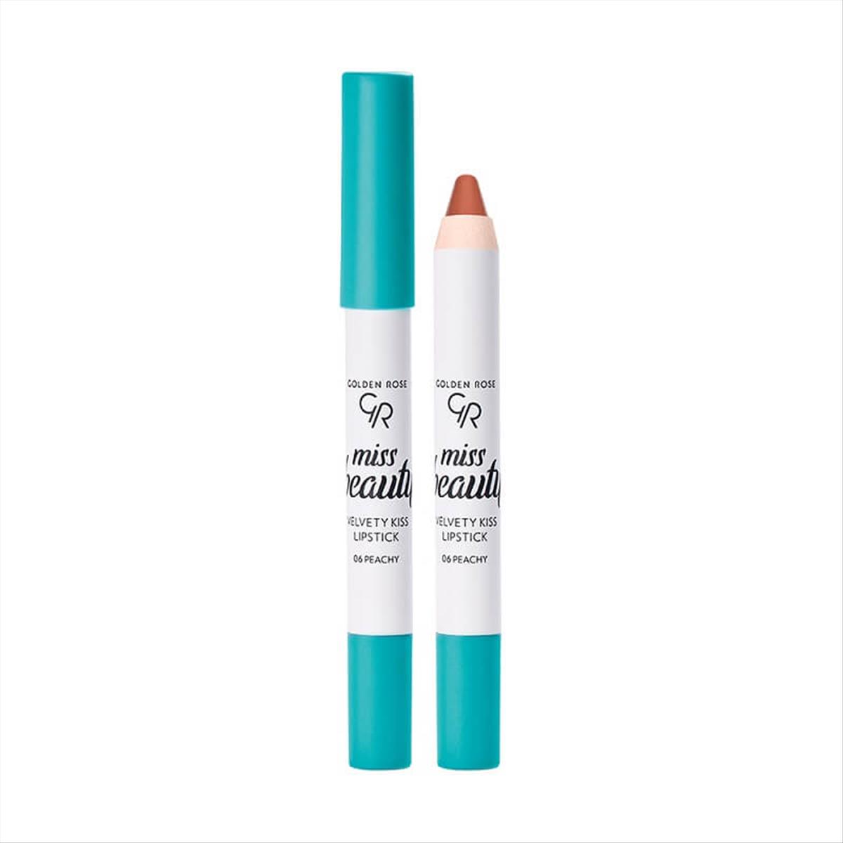 Golden Rose Miss Beauty Velvety Kiss Lipstick 06 Peachy 3,5g