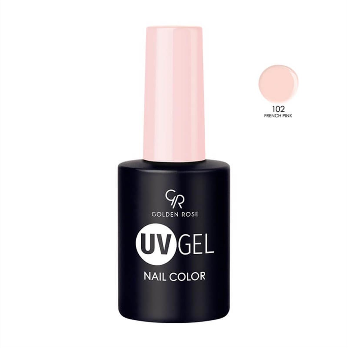 Semi-permanent Varnish UV GEL Nail Color Golden Rose 102 -10.2ml