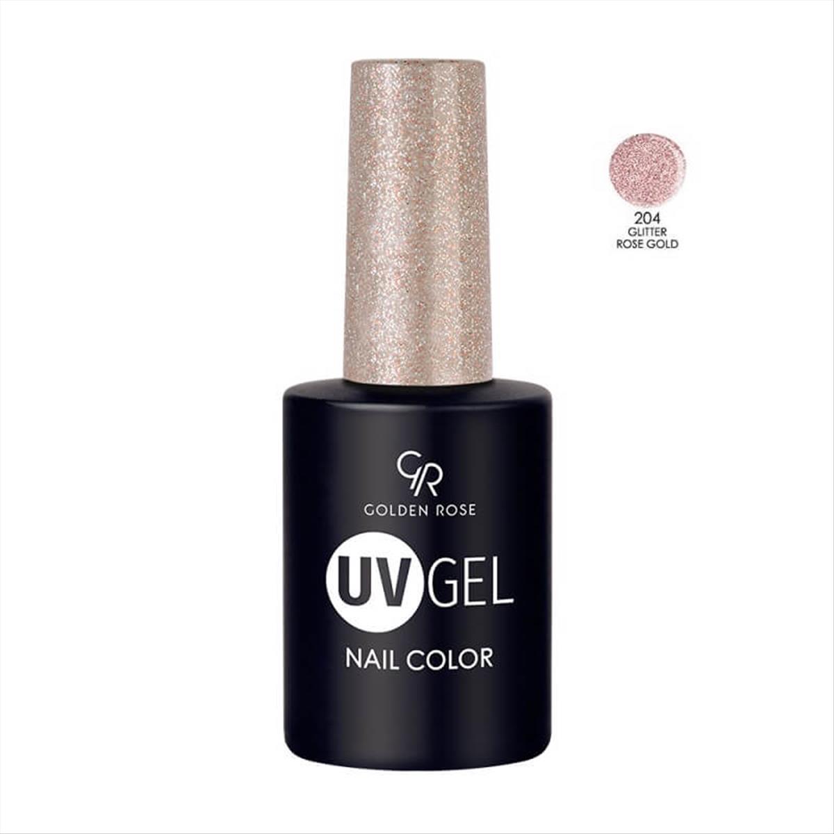 Semi-permanent Varnish UV GEL Nail Color Golden Rose 204 -10.2ml