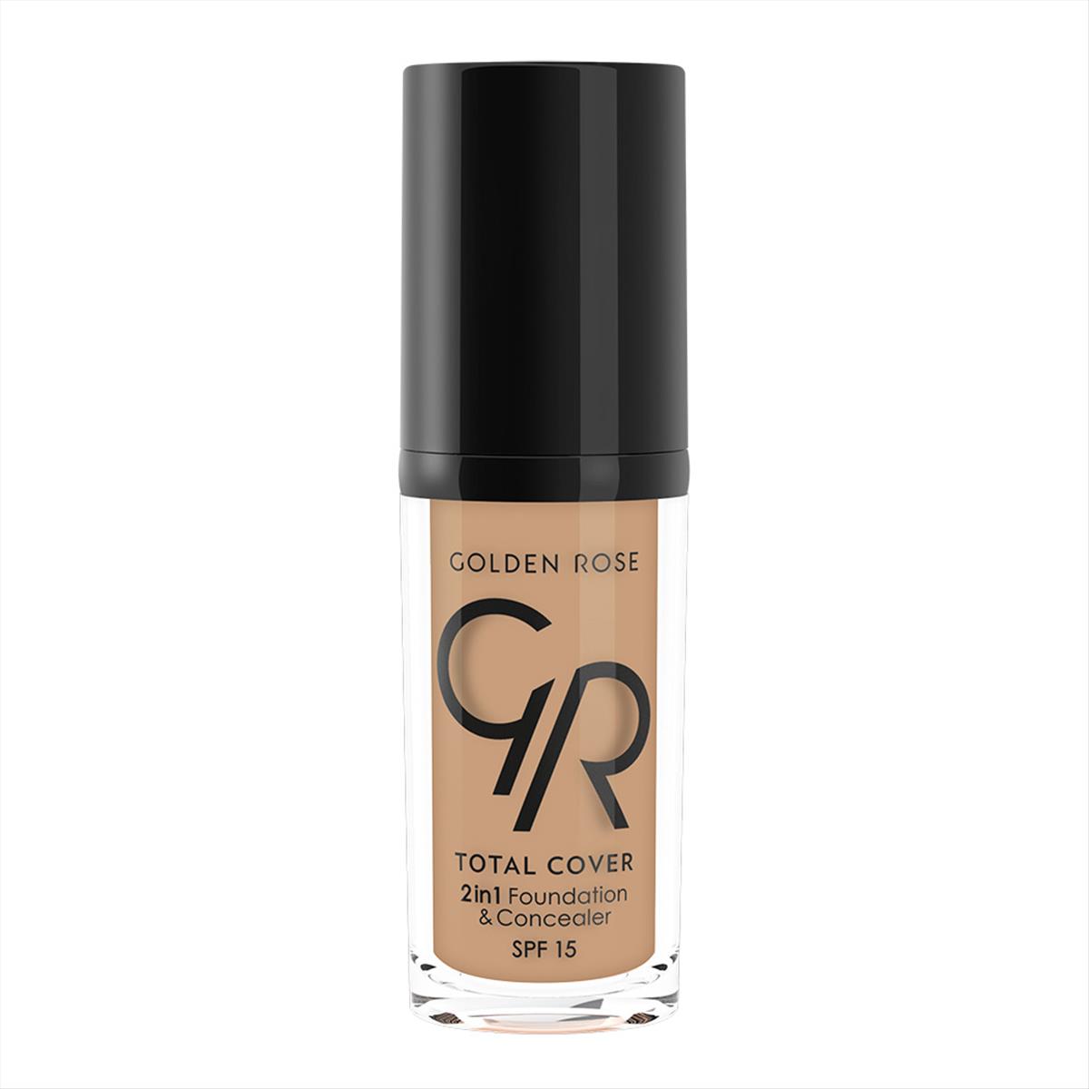 Golden Rose Total Cover 2in1 Foundation & Concealer 18 Cappuccino