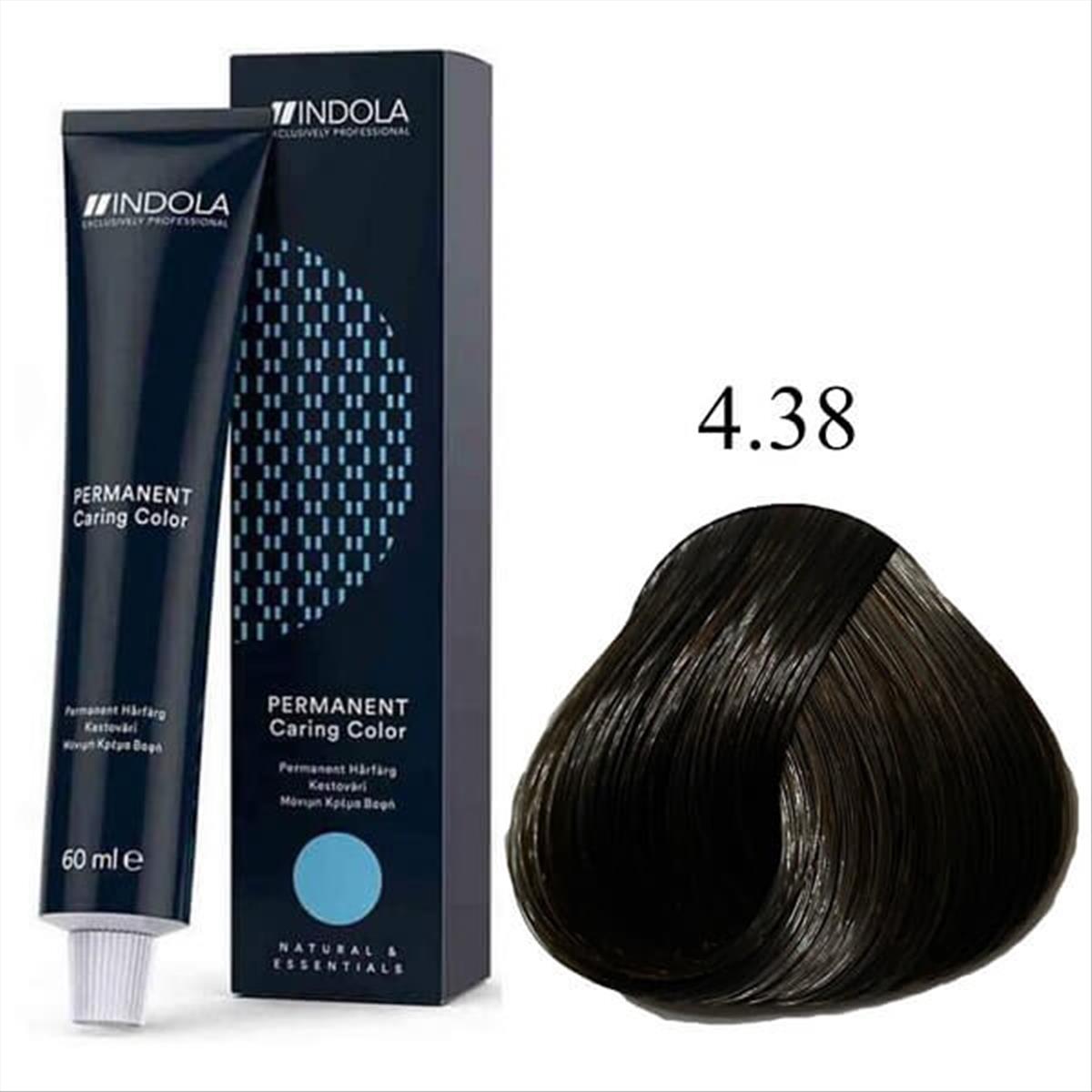 Hair  Color Indola Νο4.38 60 ml