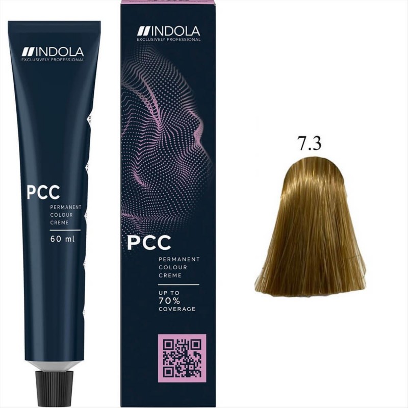 Βαφή Μαλλιών Indola 7.3 Ξανθό Χρυσό 60ml