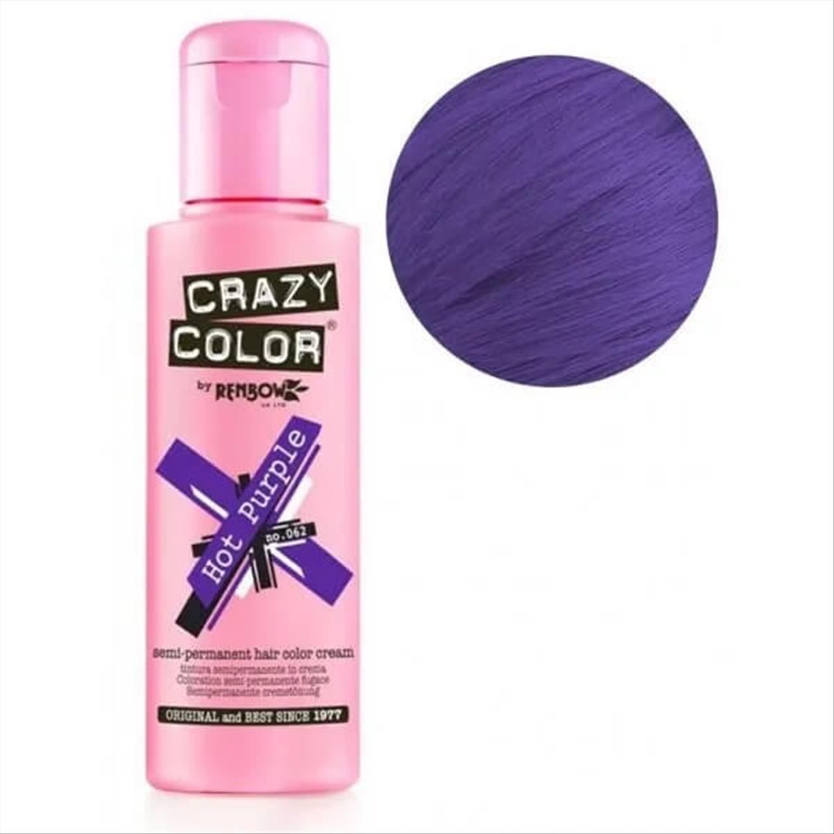 Semi-permanent Crazy Color  62 Hot Purple 100ml