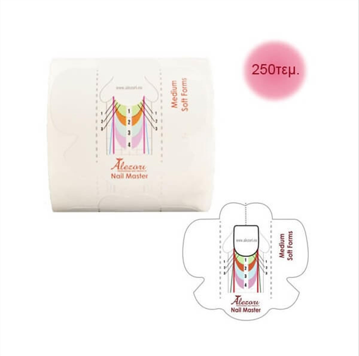 Alezori Nail Form Medium Soft Nail Master 250 item