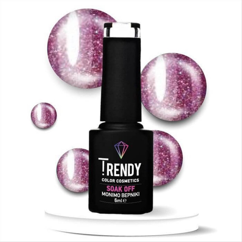 Ημιμόνιμο Βερνίκι Trendy Soak Off No145 Lady Pink 6ml