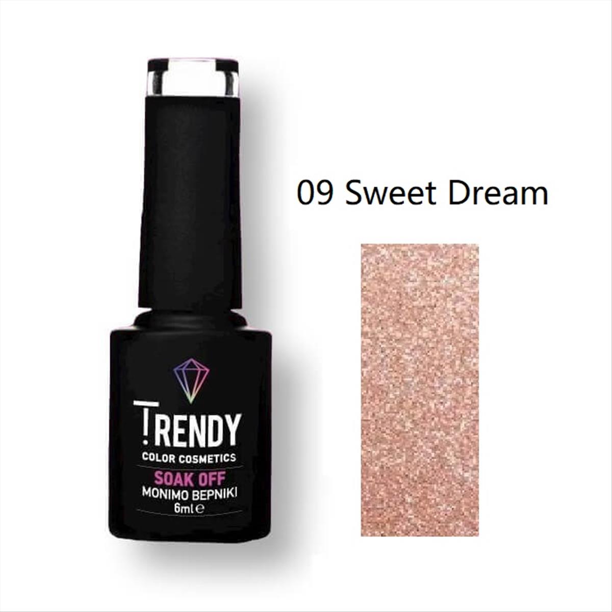 Ημιμόνιμο Βερνίκι Trendy Soak Off No09 Sweet Dream 6ml