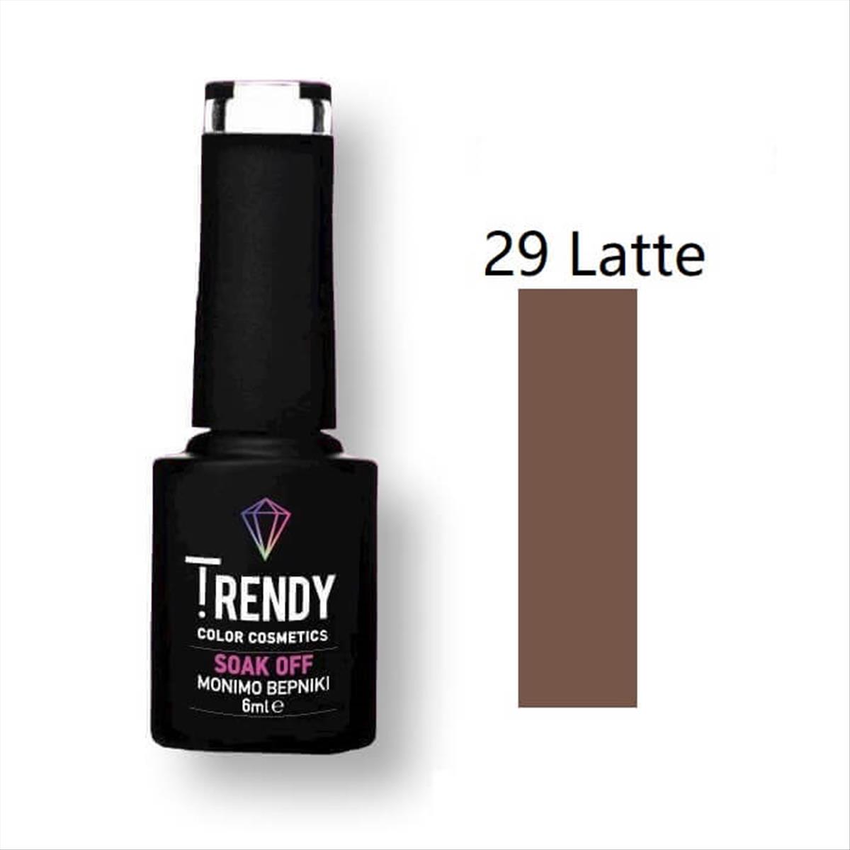 Ημιμόνιμο Βερνίκι Trendy Soak Off No29 Latte 6ml