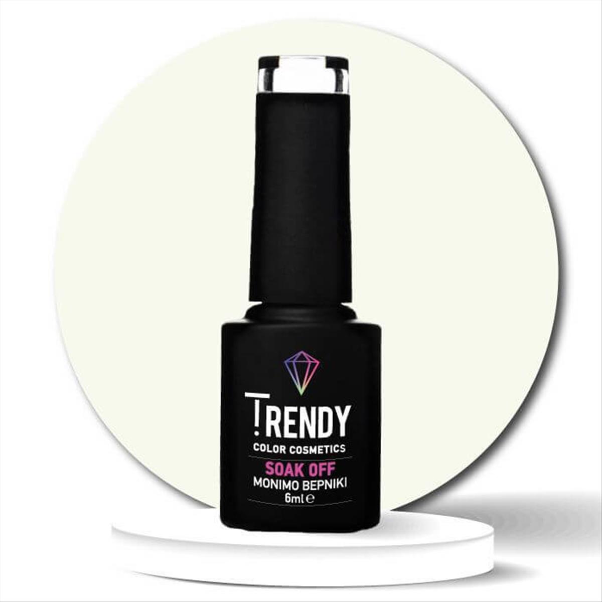 Trendy Soak Off No100 French Soft White 6ml