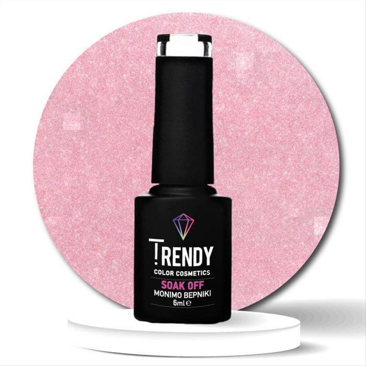 Ημιμόνιμο Βερνίκι Trendy Soak Off No135 Silky Pink 6ml