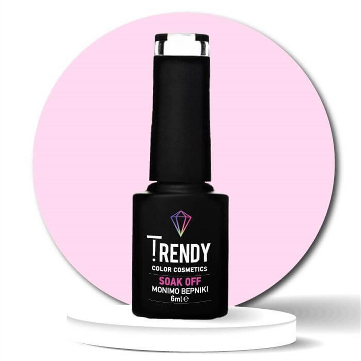 Ημιμόνιμο Βερνίκι Trendy Soak Off No54 Baby Pink 6ml