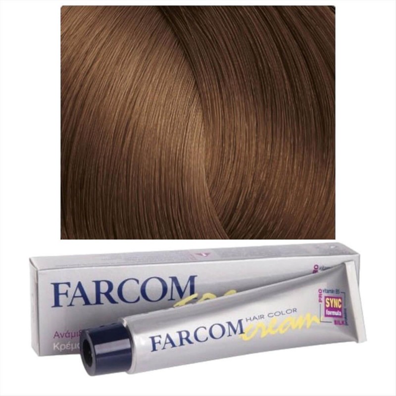 Βαφή μαλλιών 125 ξανθό σκούρο κακάο 60ml Farcom