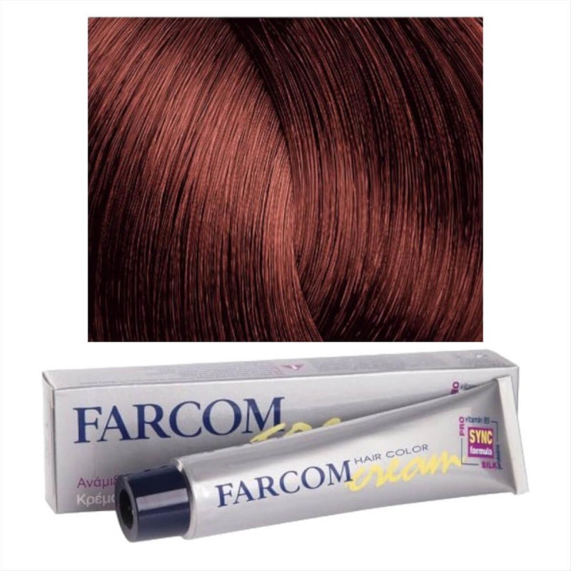 Βαφή μαλλιών 46 ακαζού ανοιχτό 60ml Farcom