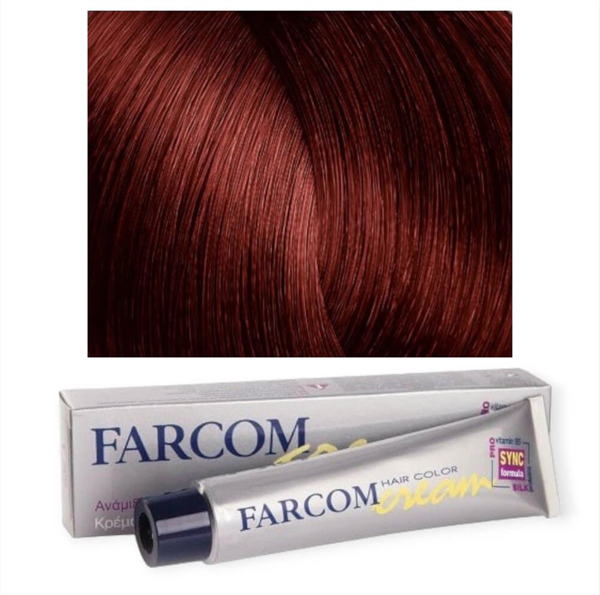 Hair dye 76 dark copper iridescent blonde 60ml Farcom