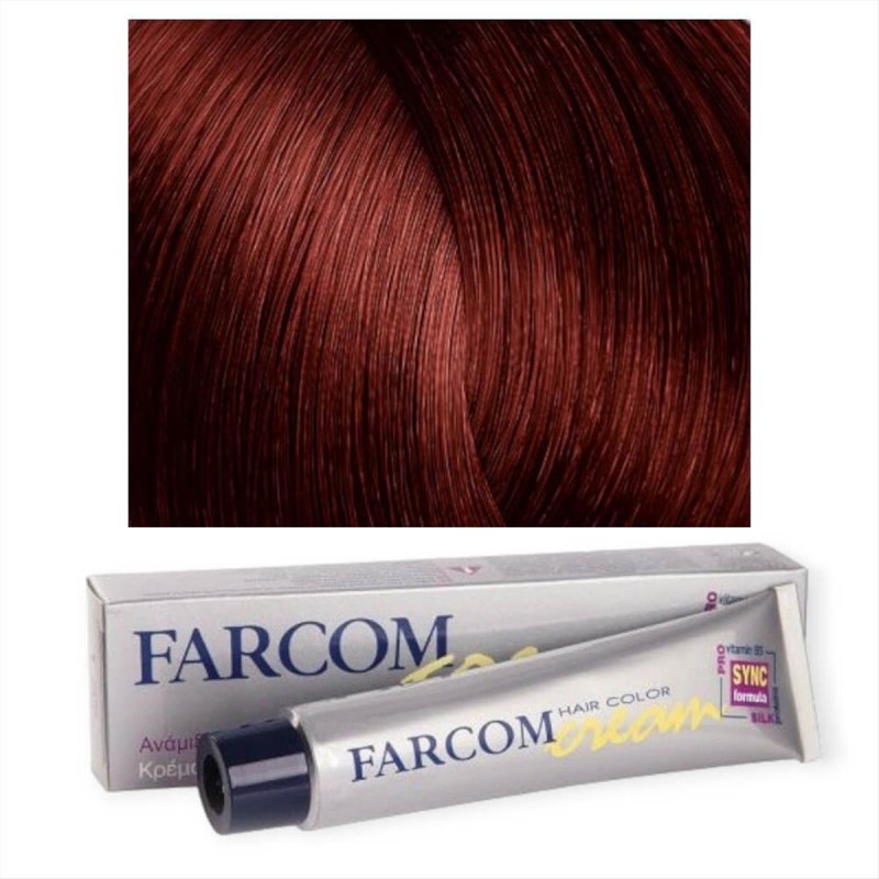 Hair dye 76 dark copper iridescent blonde 60ml Farcom