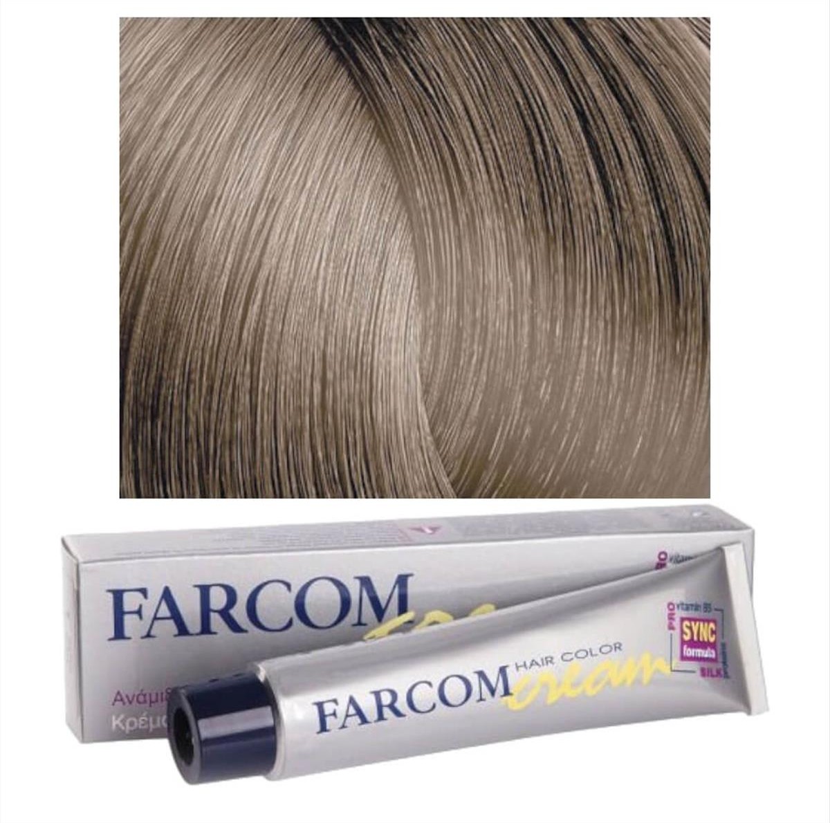 Βαφή μαλλιών 9c ξανθό πολύ ανοιχτό σαντρέ 60ml Farcom