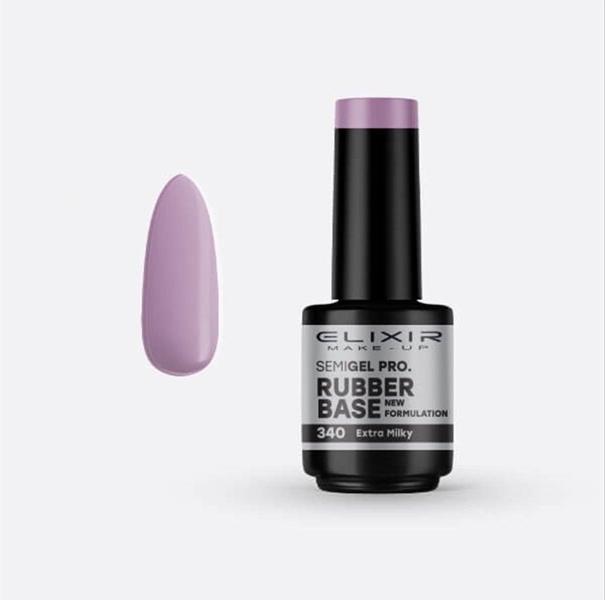 Ημιμόνιμο βερνίκι semigel rubber base 15ml Elixir