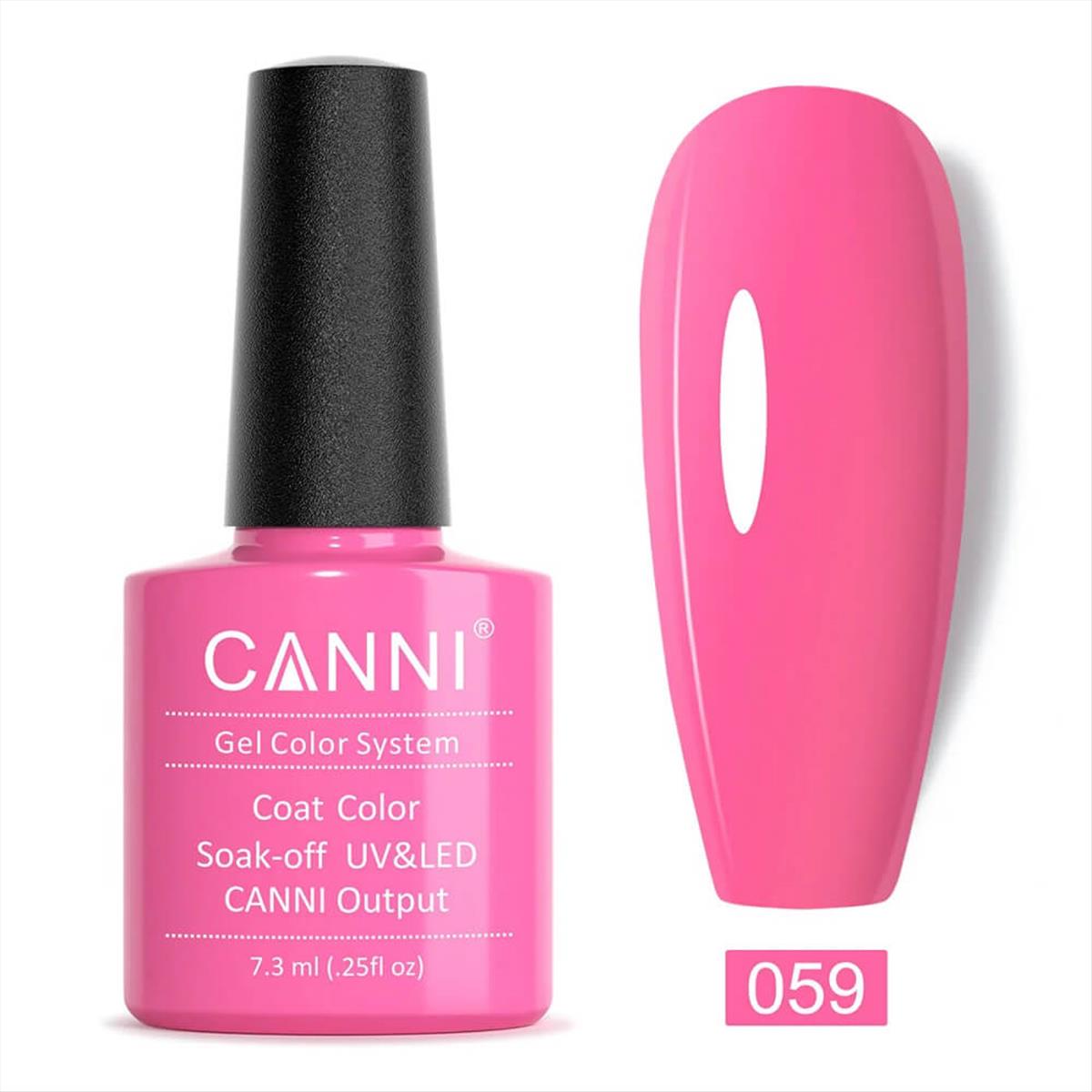 Canni Soak Off Uv/Led 059 Fluorescent Pink - 7.3ml