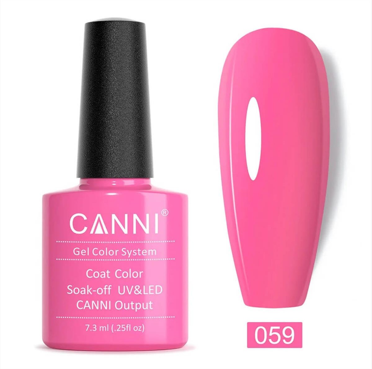 Canni Soak Off Uv/Led 059 Fluorescent Pink - 7.3ml