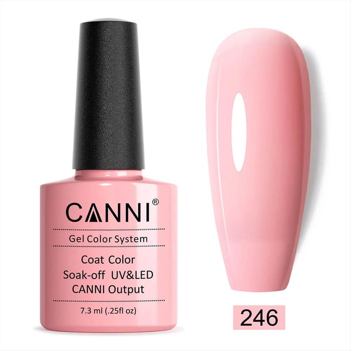 Canni Soak Off Uv/Led 246 Gray Pink - 7.3ml