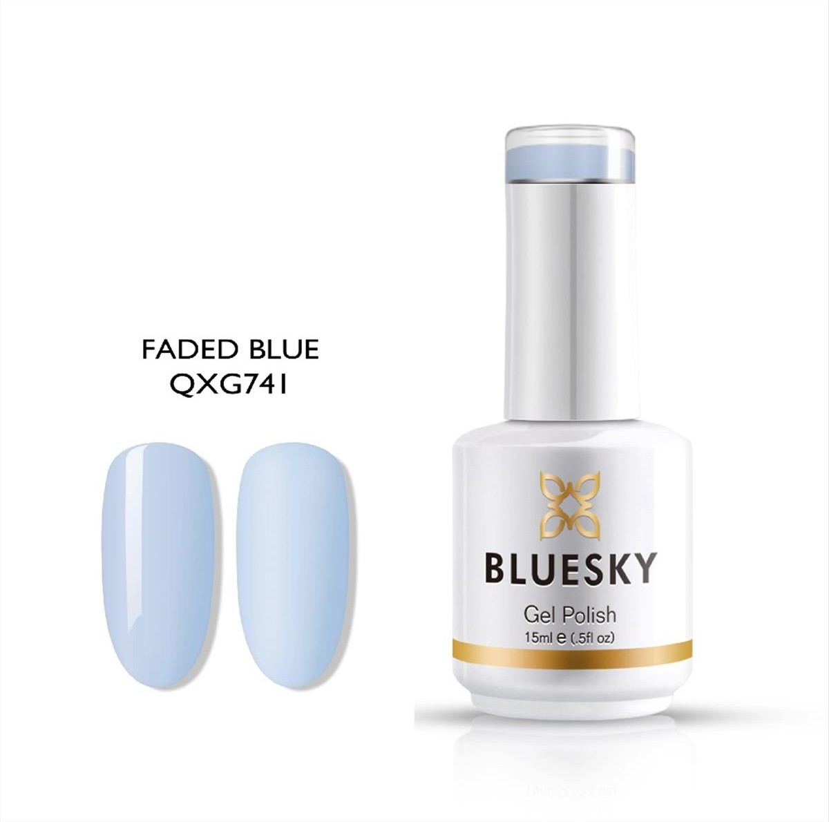 Bluesky Uv Gel Polish QXG741P Faded Blue 15ml