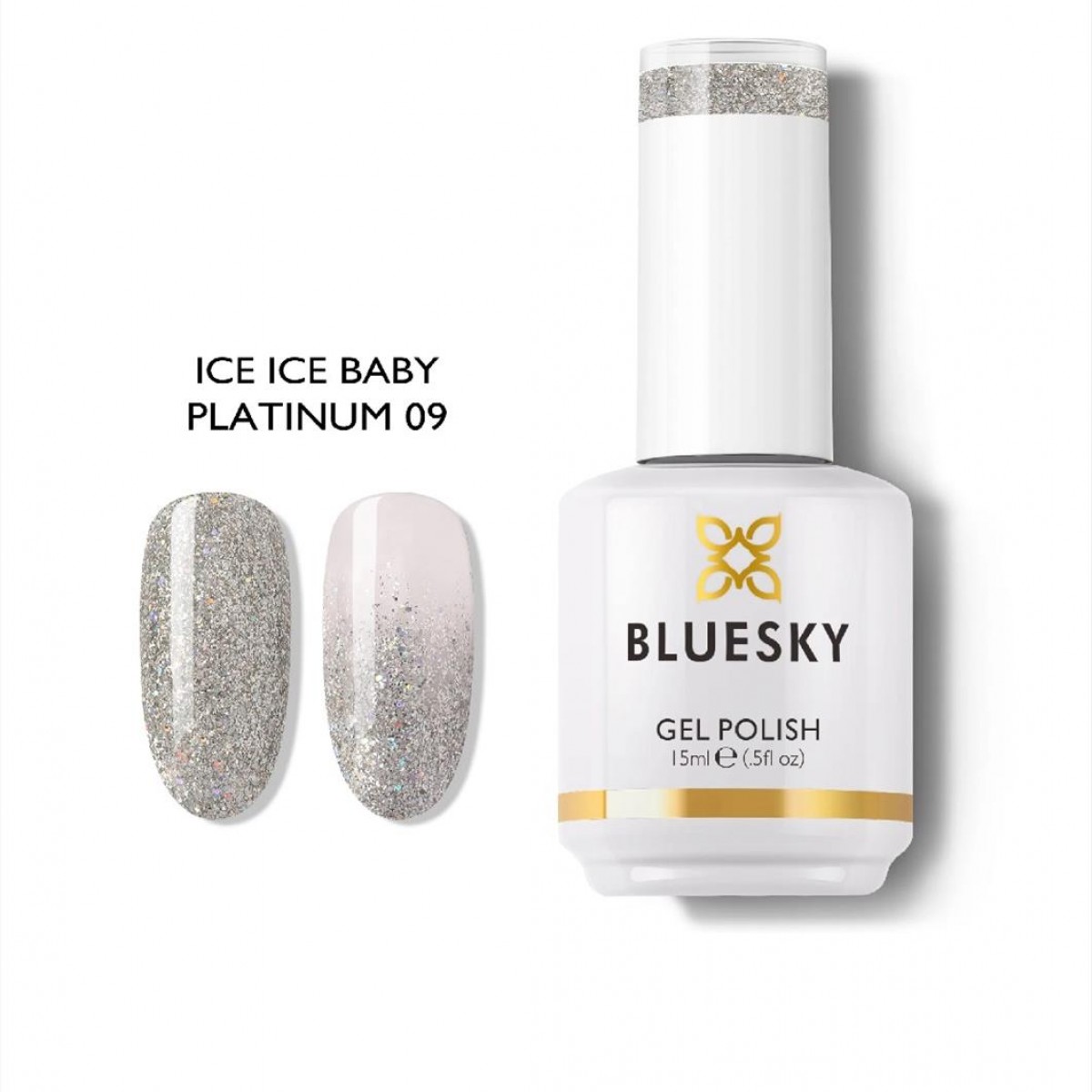 Bluesky Uv Gel Polish Ice Ice Baby Platinum 09 15ml