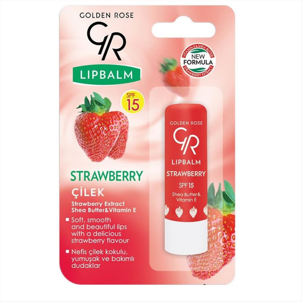 Golden Rose Lip Balm Φράουλα (Strawberry) 4.6gr