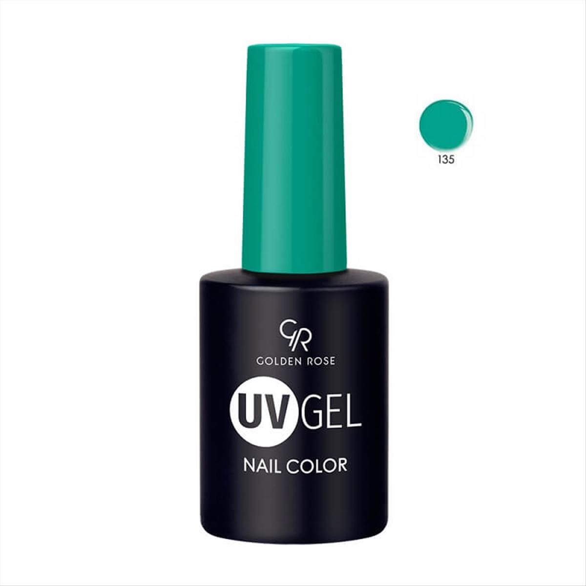 Semi-permanent Varnish UV GEL Nail Color Golden Rose 135 -10.2ml