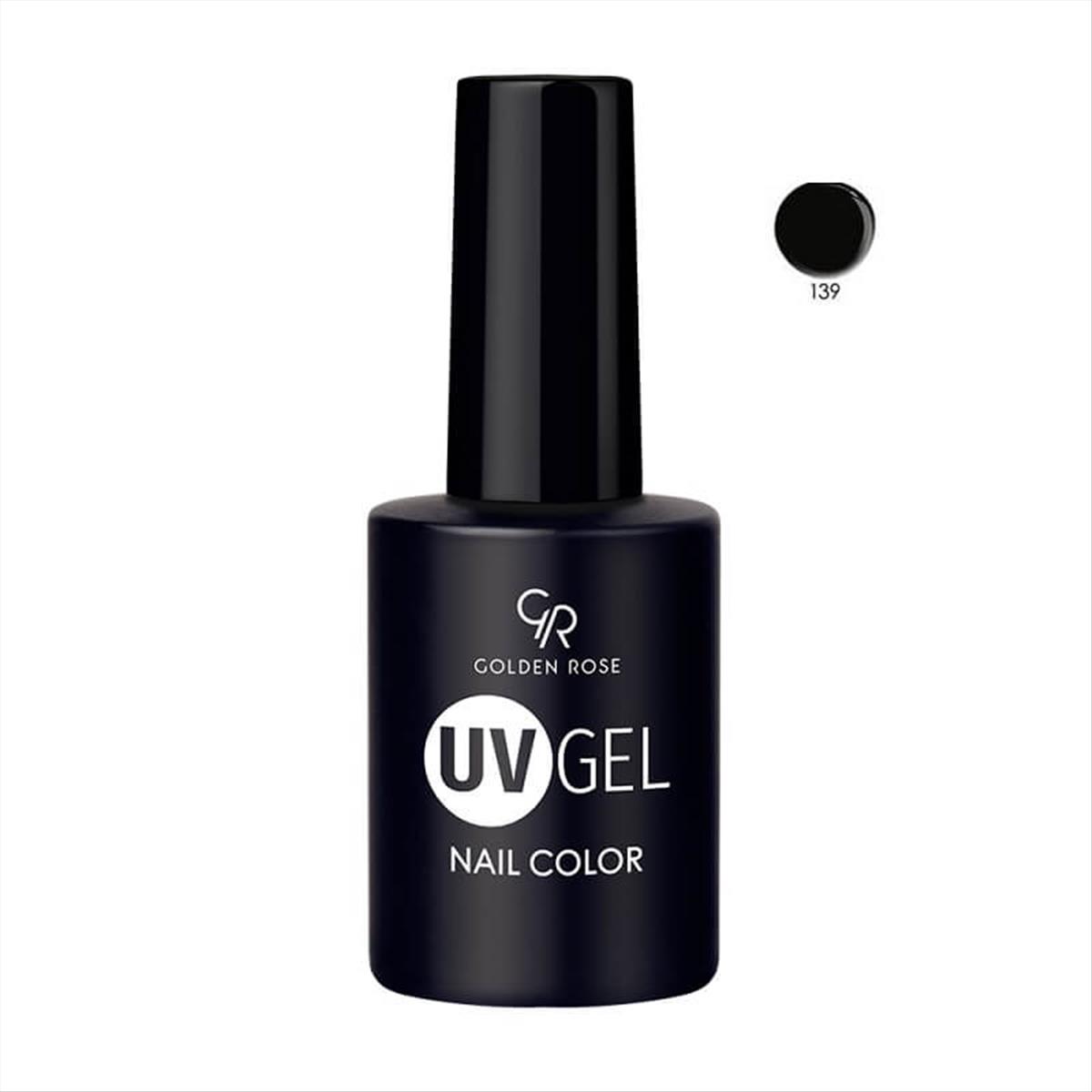 Hμιμόνιμο Bερνίκι UV GEL Nail Color Golden Rose 139 -10.2ml