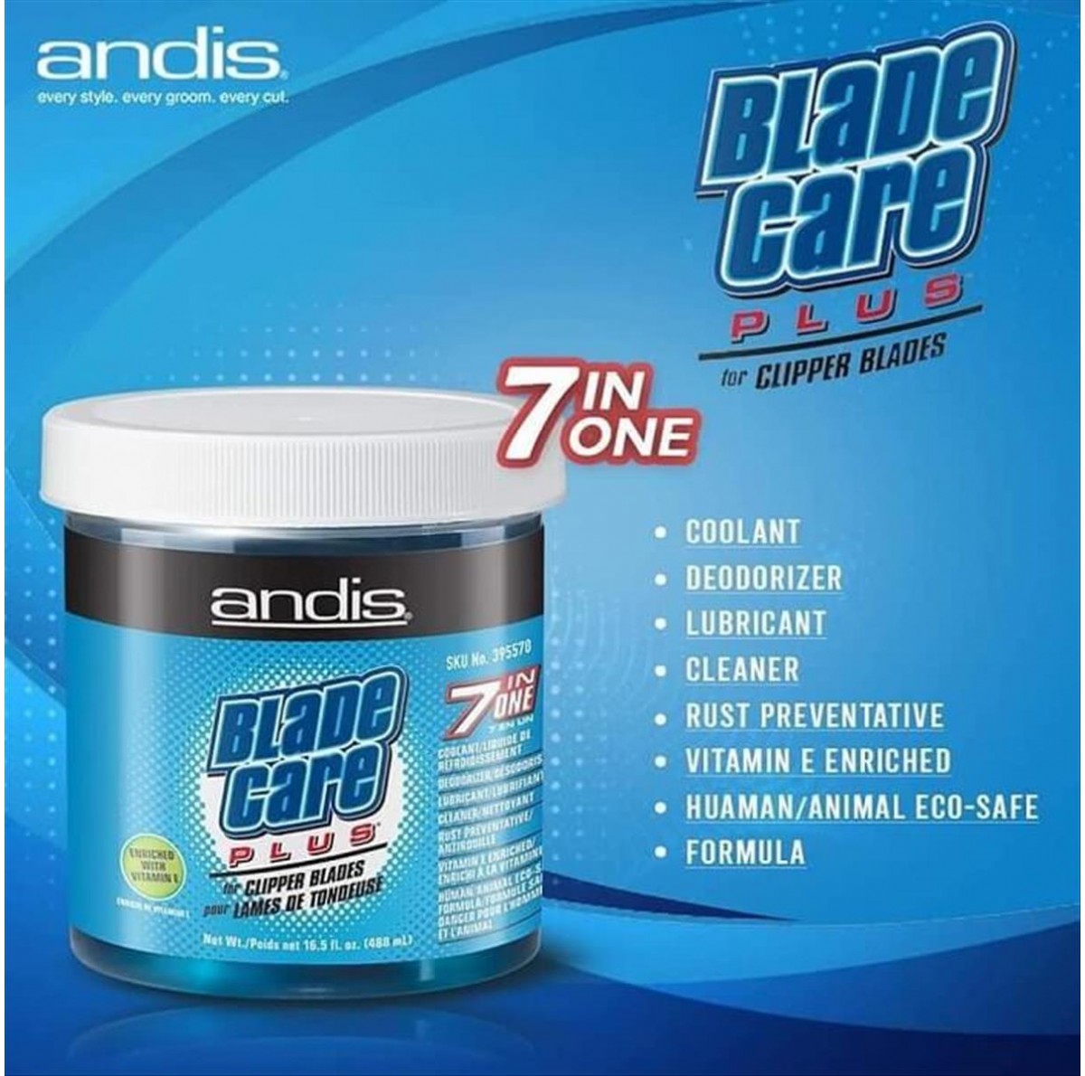 Andis Blade Care Plus For Clipper Blades 473.2ml