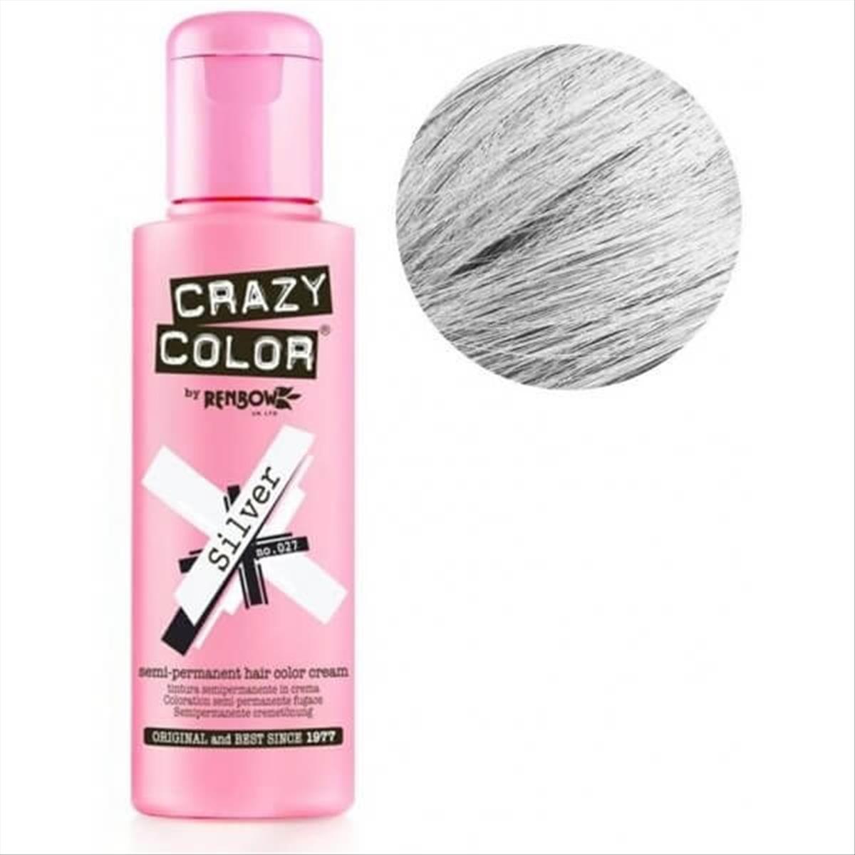 Semi-permanent Crazy Color 027 Silver 100ml