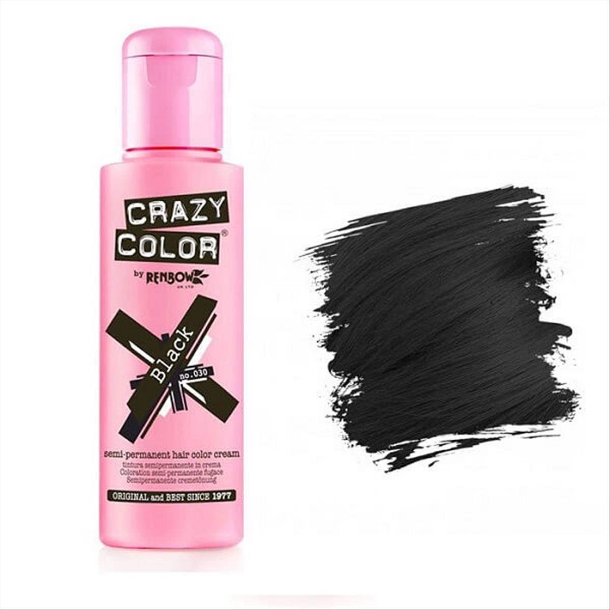 Semi-permanent Crazy Color 030 Black 100ml